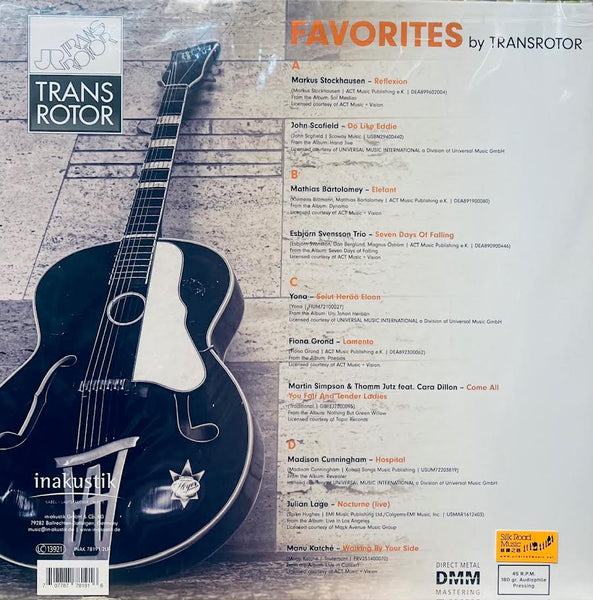 FAVORITES BY TRANSROTOR - VARIOUS ARTISTS 2 X VINYL