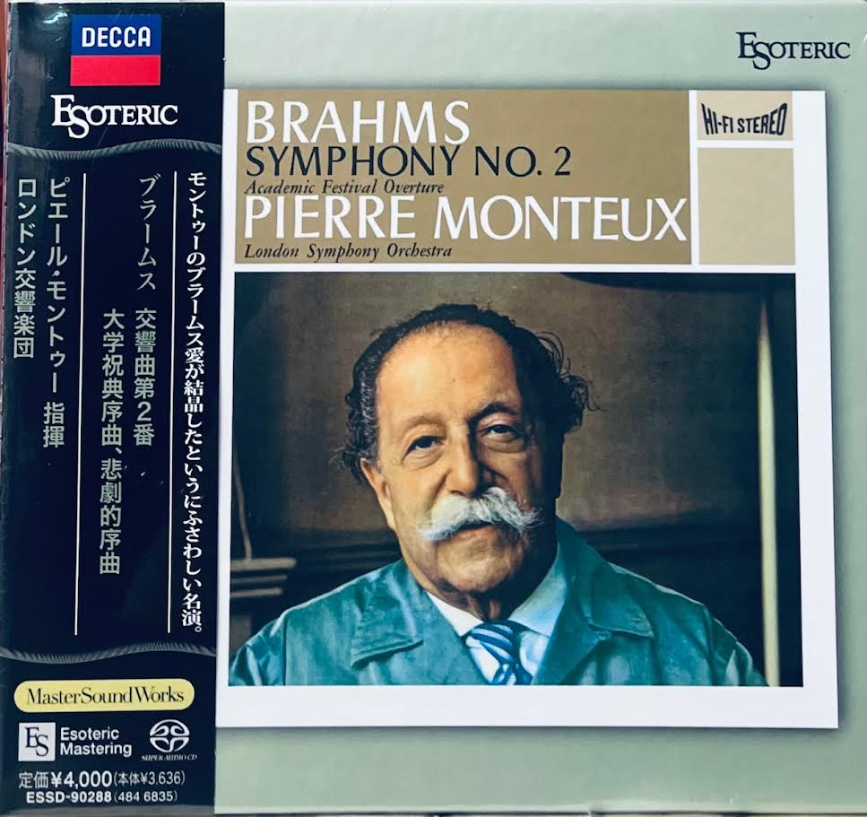 BRAHMS Symphony No. 2･Overtures MONTEUX (SACD) CD