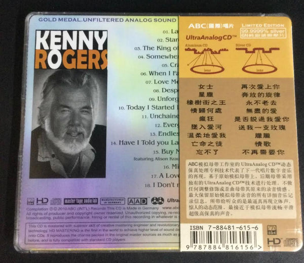 KENNY ROGERS - THE MOST CLASSIC OF KENNY ROGERS (CD)