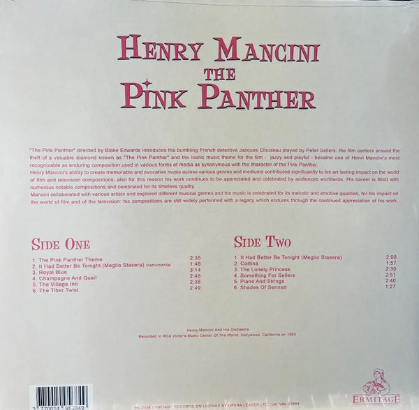 HENRY MANCINI - THE PINK PANTHER (PINK VINYL)