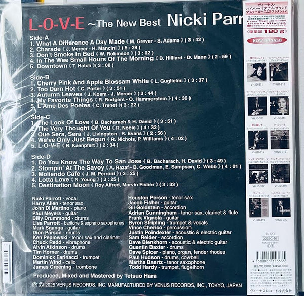 NICKI PARROTT - L-O-V-E The New Best (JAPAN IMPORT) 2 X VINYL