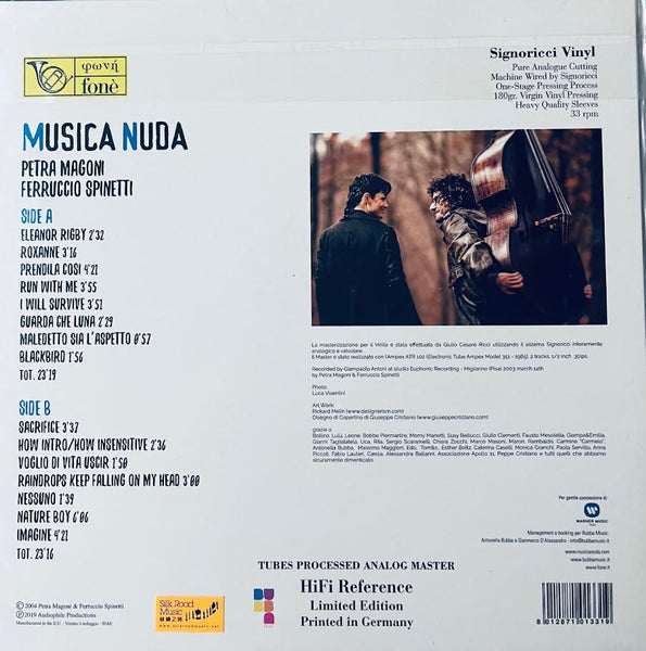 PETRA MAGONI & FERRUCCIO SPINETTE - MUSICA NUDA VERSO (Vinyl) Made In Germany