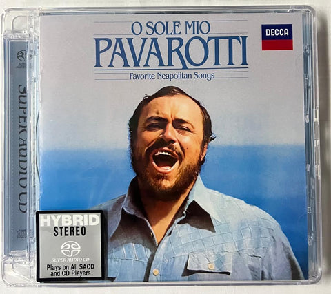 LUCIANO PAVAROTTI - O SOLE MIO FAVORITE NEAPOLITAN SONGS (SACD) MADE IN JAPAN