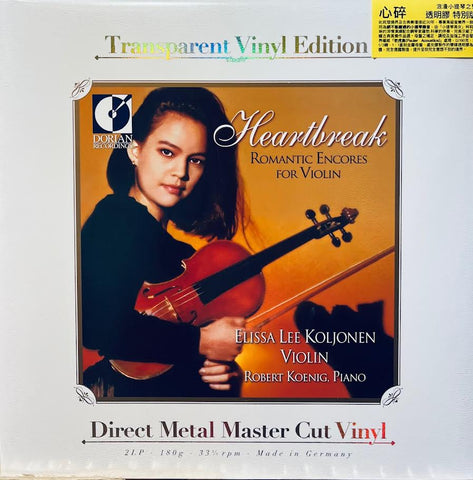 ELISSE LEE - HEARTBREAK ROMANTIC ENCORES FOR VIOLIN (CLEARED 2 X VINYL)