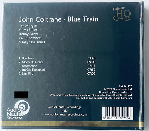 JOHN COLTRANE - BLUE TRAIN (UHQCD) CD MADE IN JAPAN