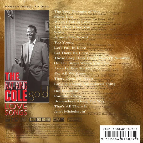 NAT KING COLE - LOVE SONGS (CD)