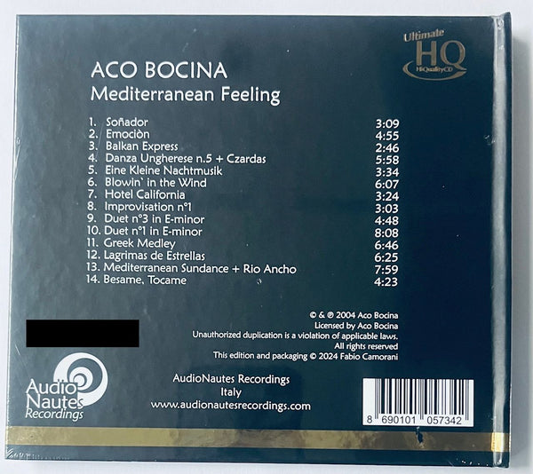 ACO BOCINA - MEDITERRANEAN FEELING IN THE BIBIENA THEATRE  (UHQCD) CD MADE IN JAPAN