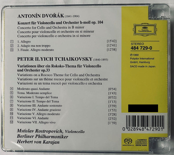 DVORÁK: Cello Concerto/ TCHAIKOVSKY: Variations on a Rocco (SACD) MADE IN JAPAN