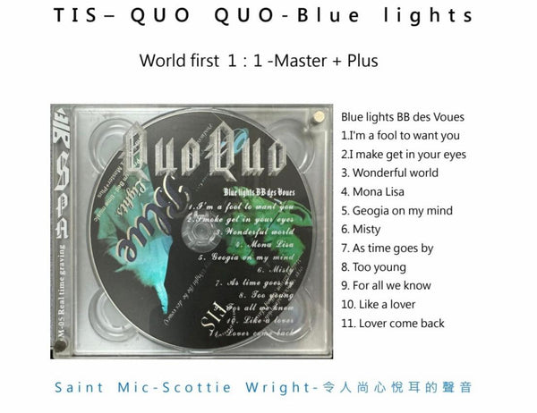 QUO QUO - BLUE LIGHTS TIS LABEL WORLD FIRST 1:1 MASTER = PLUS  (CD)