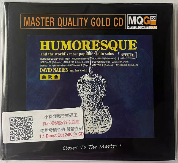 DAVID NADIEN - HOMORESQUE REMASTERED master quality (MQGCD) CD