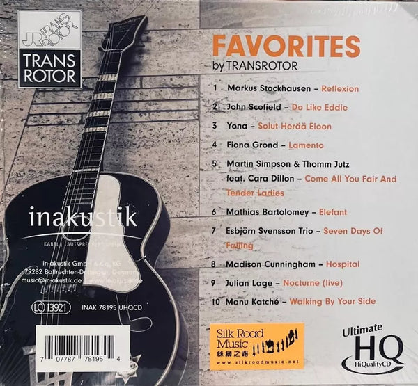 FAVORITES BY TRANSROTOR - VARIOUS ARTISTS (UHQCD) CD