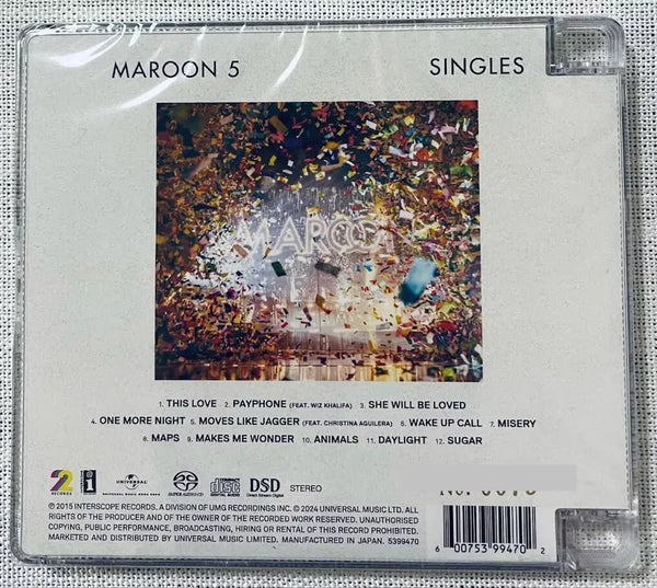 MAROON - SINGLES (SACD) MADE IN JAPAN