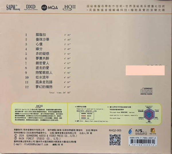 CHEN GUO - 陳果 ROUGE 胭脂扣 (MQA HQII) CD