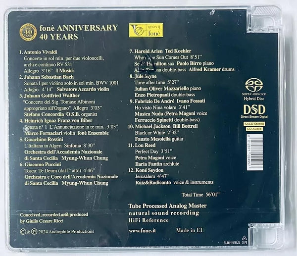 FONE 40 YEARS ANNIVERSARY - VARIOUS ARTISTS (SACD) CD